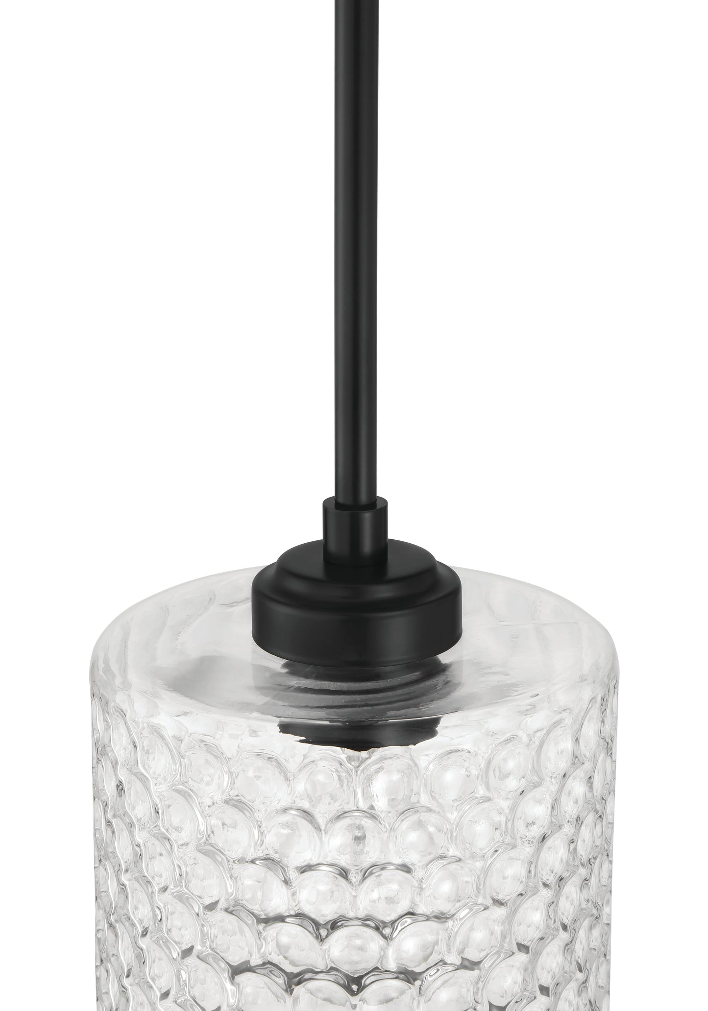 60591-FB - Claire 1 Light 6.5" Wide Mini Pendant - Flat Black