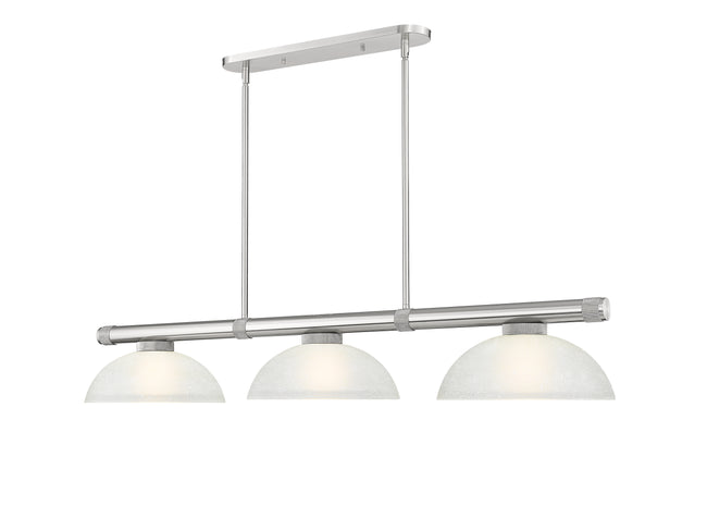 3050-3BN-DWL14 - Vanguard 3 Light 58" Billiard - Brushed Nickel