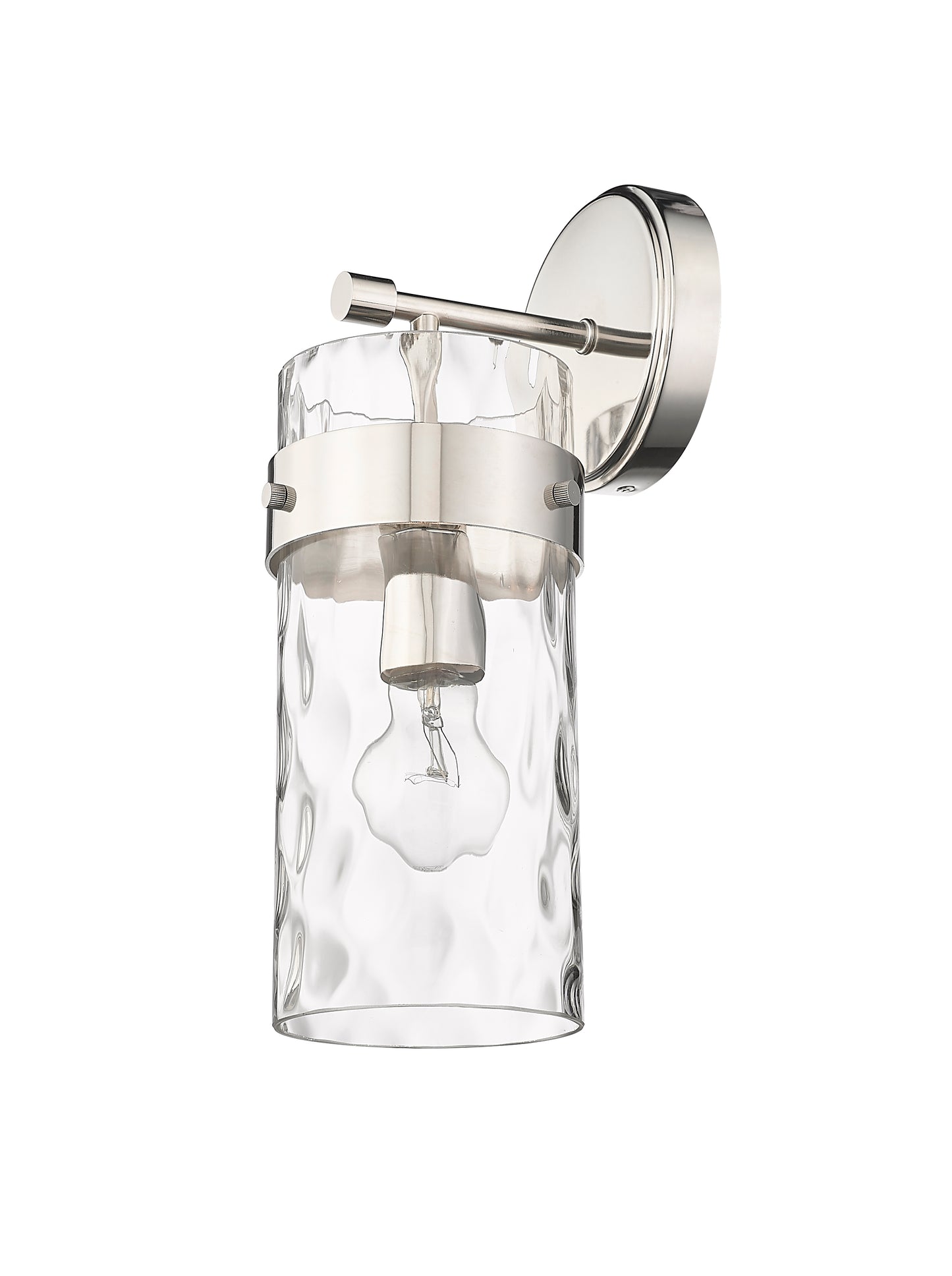 3035-1SS-PN - Fontaine 1 Light Wall 14" Sconce - Polished Nickel