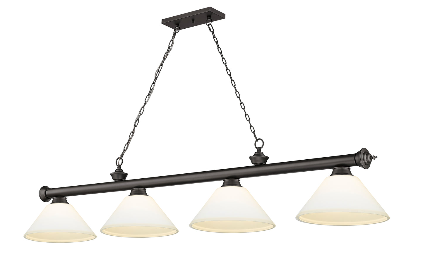 2306-4BRZ-AMO14 - Cordon 4 Light 81" Billiard - Bronze