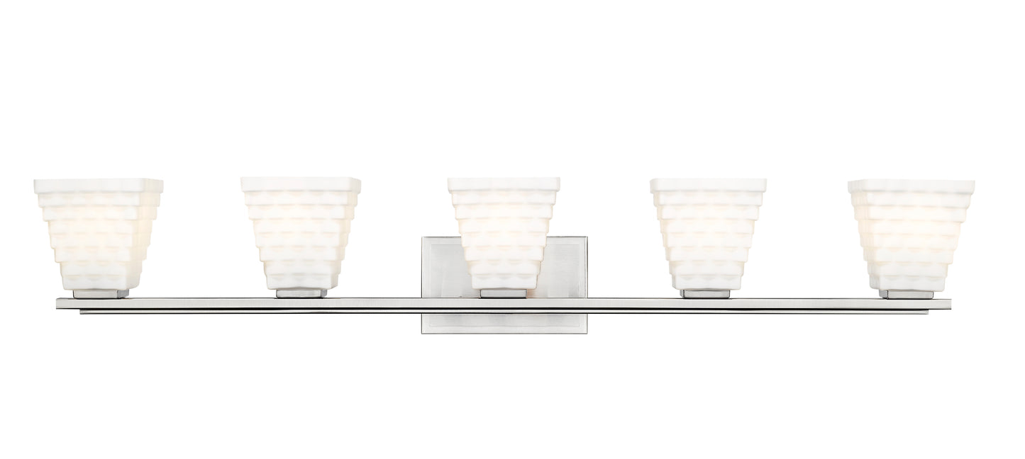 7514-5V-BN - Annalise 5 Light 42" Vanity - Brushed Nickel