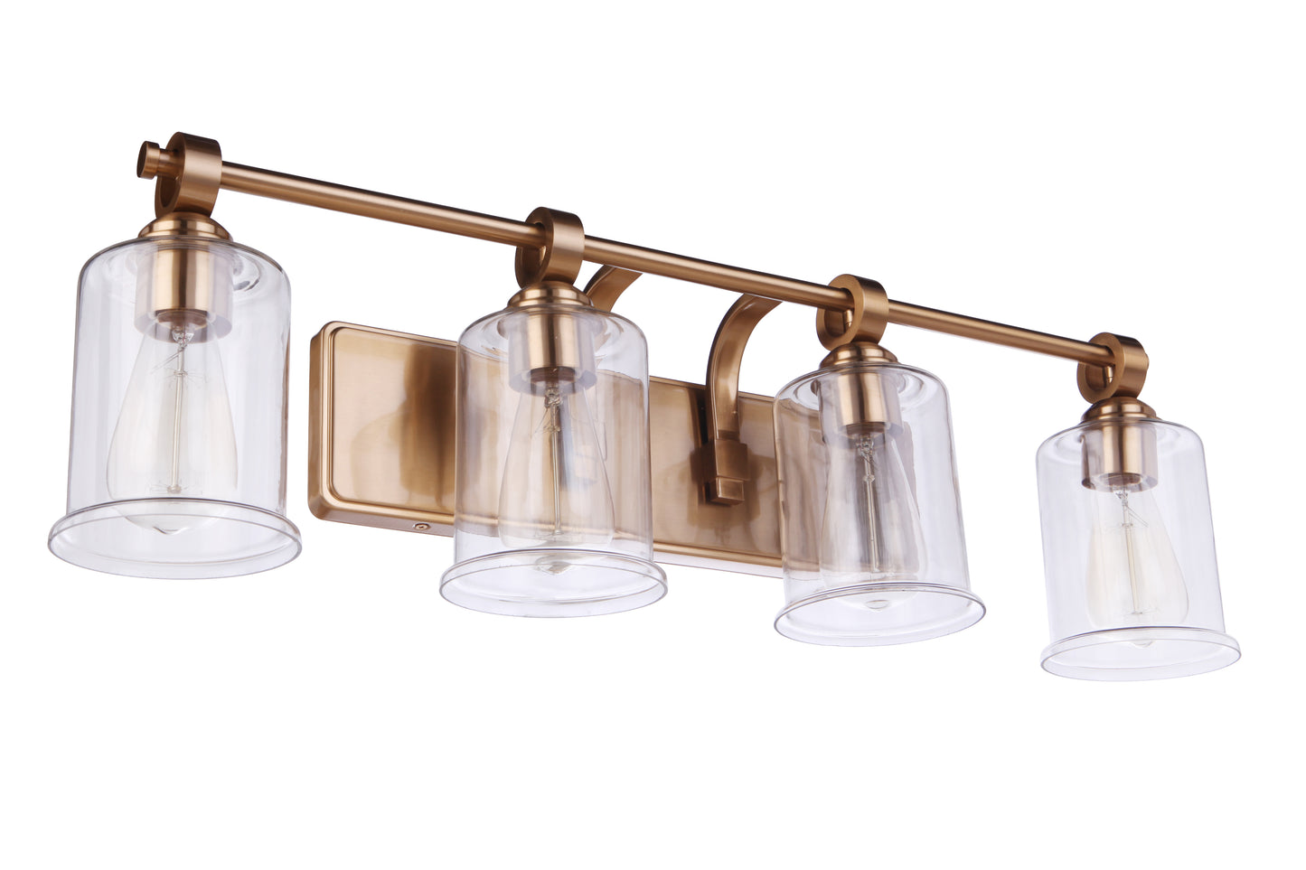 56404-SB - Romero 4 Light 30" Wide Vanity Light - Satin Brass