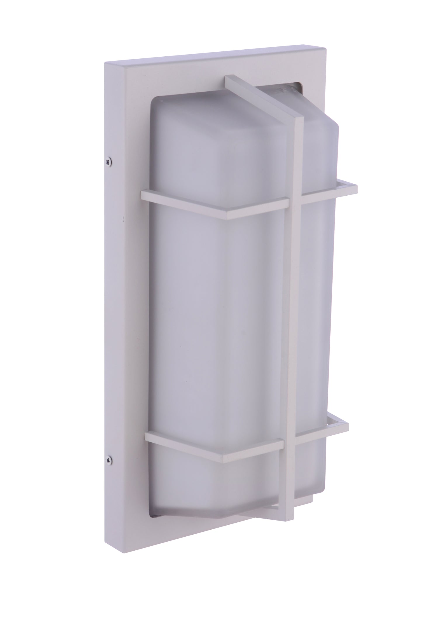 ZA6112-TW - Bulkhead Rectangular 2 Light 14" High Outdoor Wall/Ceiling Mount - Textured White