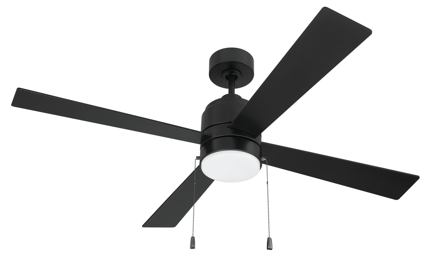 EMCY52FB4-PC - Energy Star McCoy 52" 4 Blade Ceiling Fan 52" 4 Blade Ceiling Fan with Light Kit - Flat Black