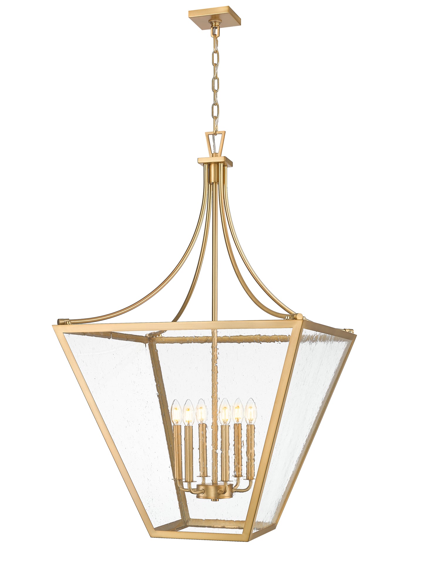 1961-6RB - Montalcino 6 Light 26" Chandelier - Rubbed Brass