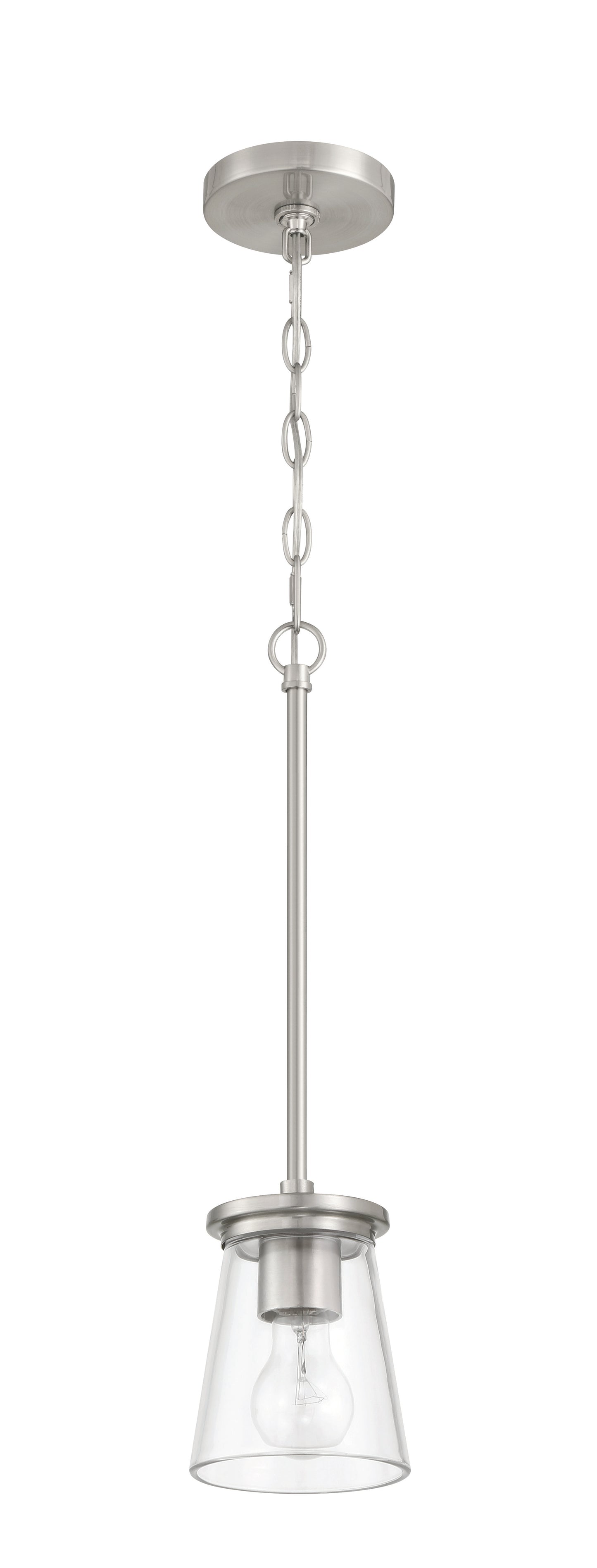 60491-BNK - Connell 1 Light 5" Wide Mini Pendant - Brushed Nickel