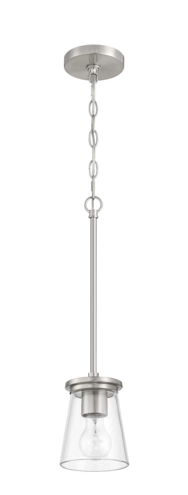 60491-BNK - Connell 1 Light 5" Wide Mini Pendant - Brushed Nickel