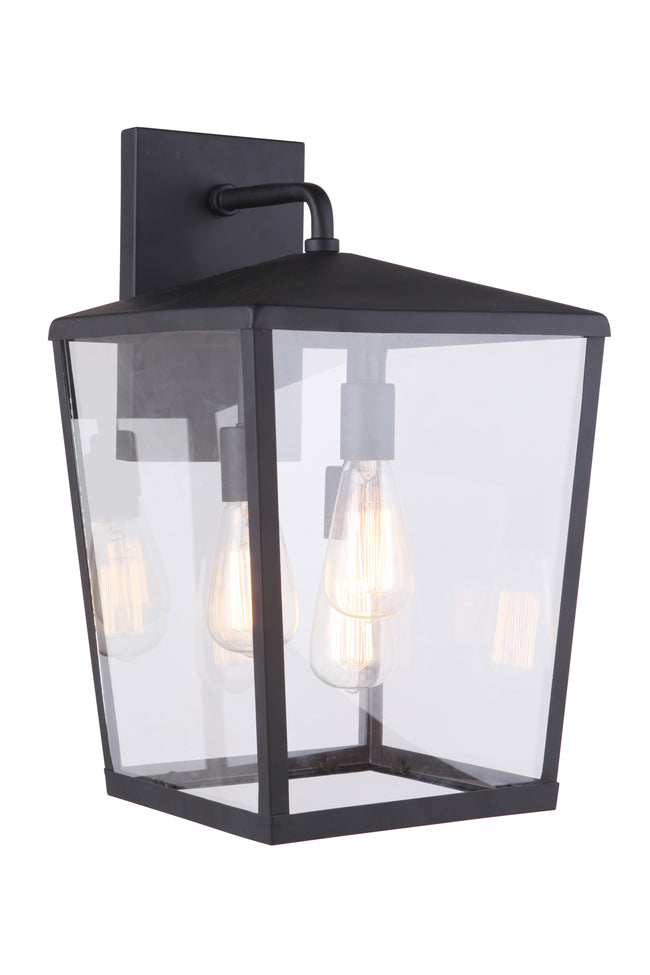 ZA4634-MN - Olsen 3 Light 19" High Outdoor Wall Lantern - Midnight