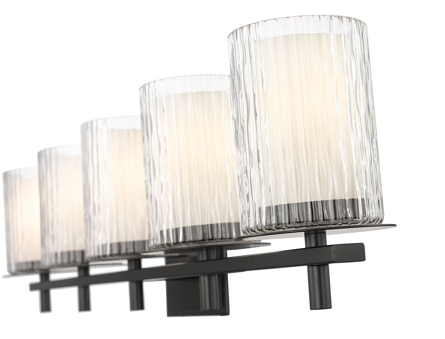 1949-5V-MB - Grayson 5 Light 40" Vanity - Matte Black