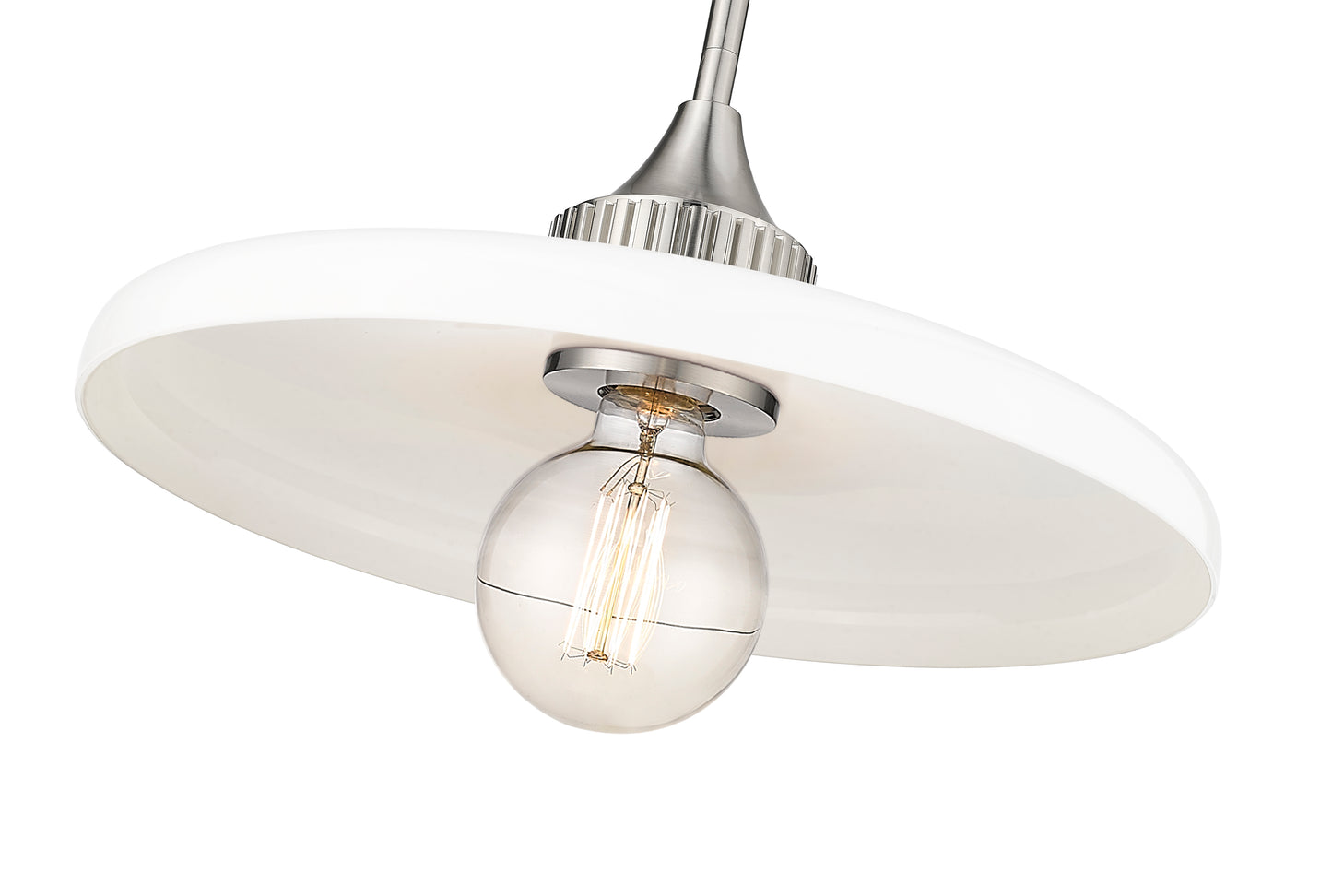 820P14-BN - Paloma 1 Light 14" Pendant - Brushed Nickel