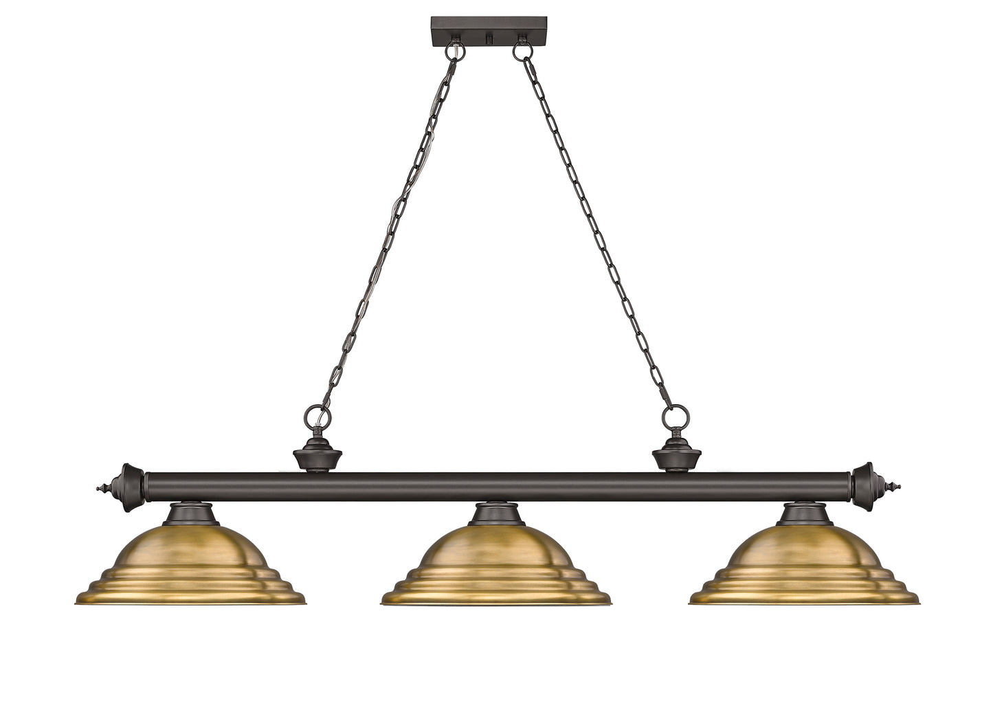 2306-3BRZ-SRB - Cordon 3 Light 58" Billiard - Bronze