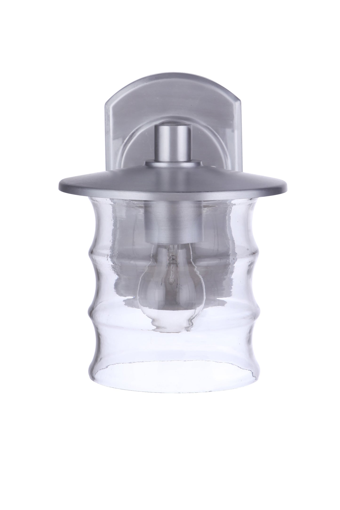 ZA3604-SA - Canon 1 Light 9.88" High Outdoor Wall Lantern - Satin Aluminum