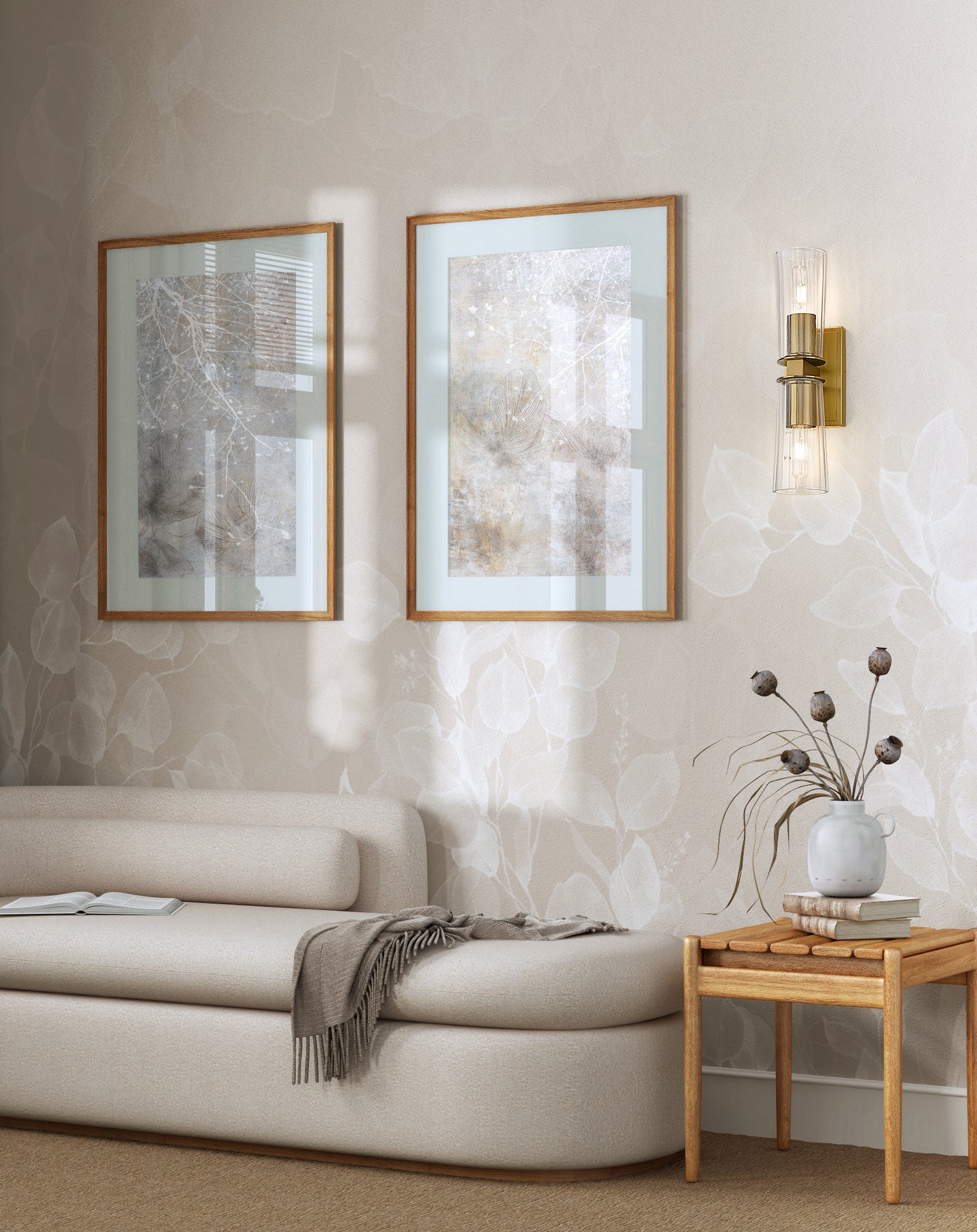 826-2S-MGLD - Titus 2 Light Wall 18" Sconce - Modern Gold