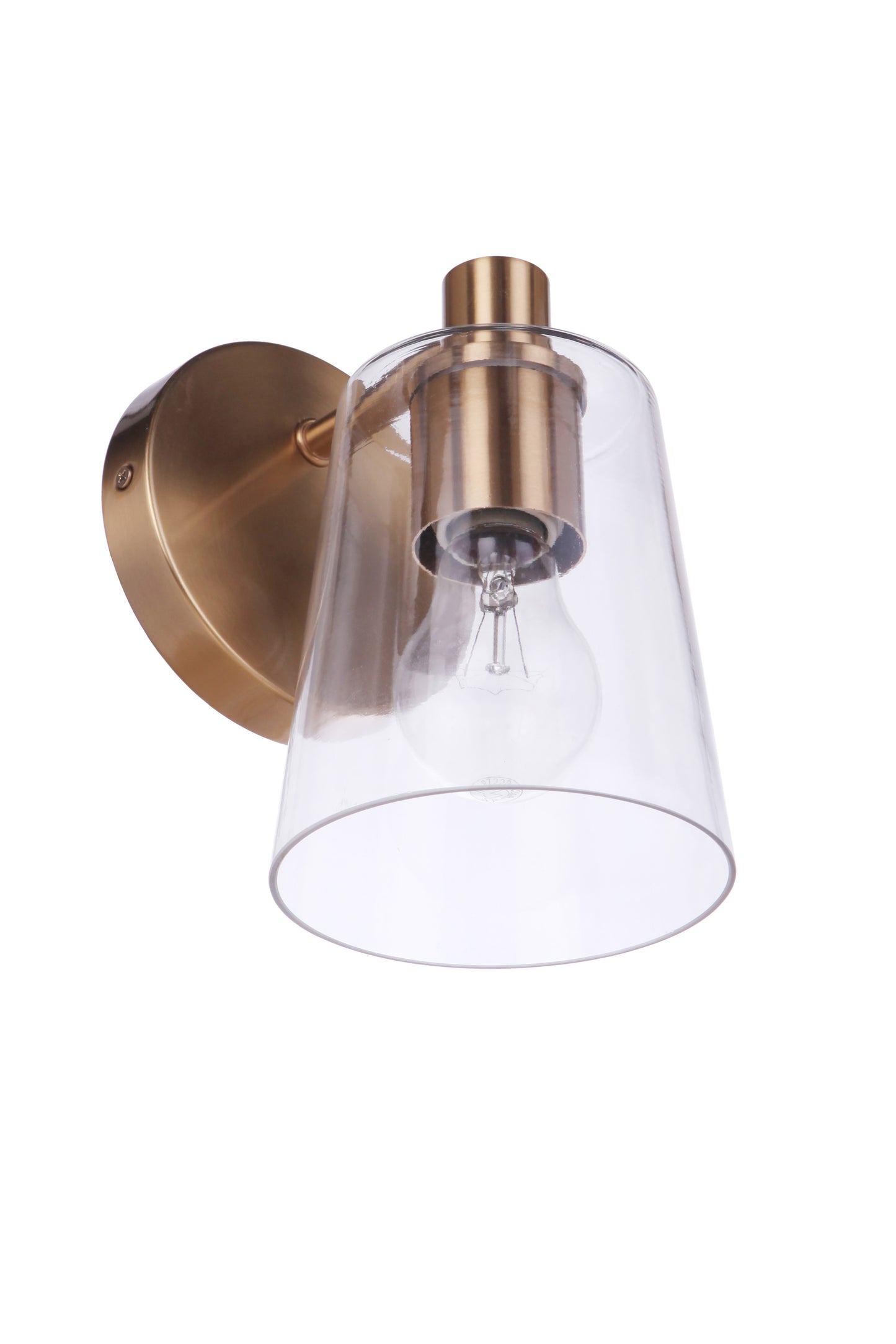 12605SB1 - Emilio 1 Light 8" High Wall Sconce - Satin Brass
