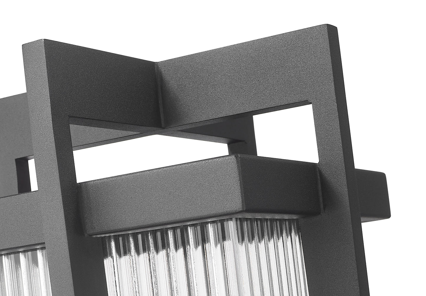 5031PHBS-BK - Fortis 2 Light Outdoor Post Mount 25" Fixture - Sand Black