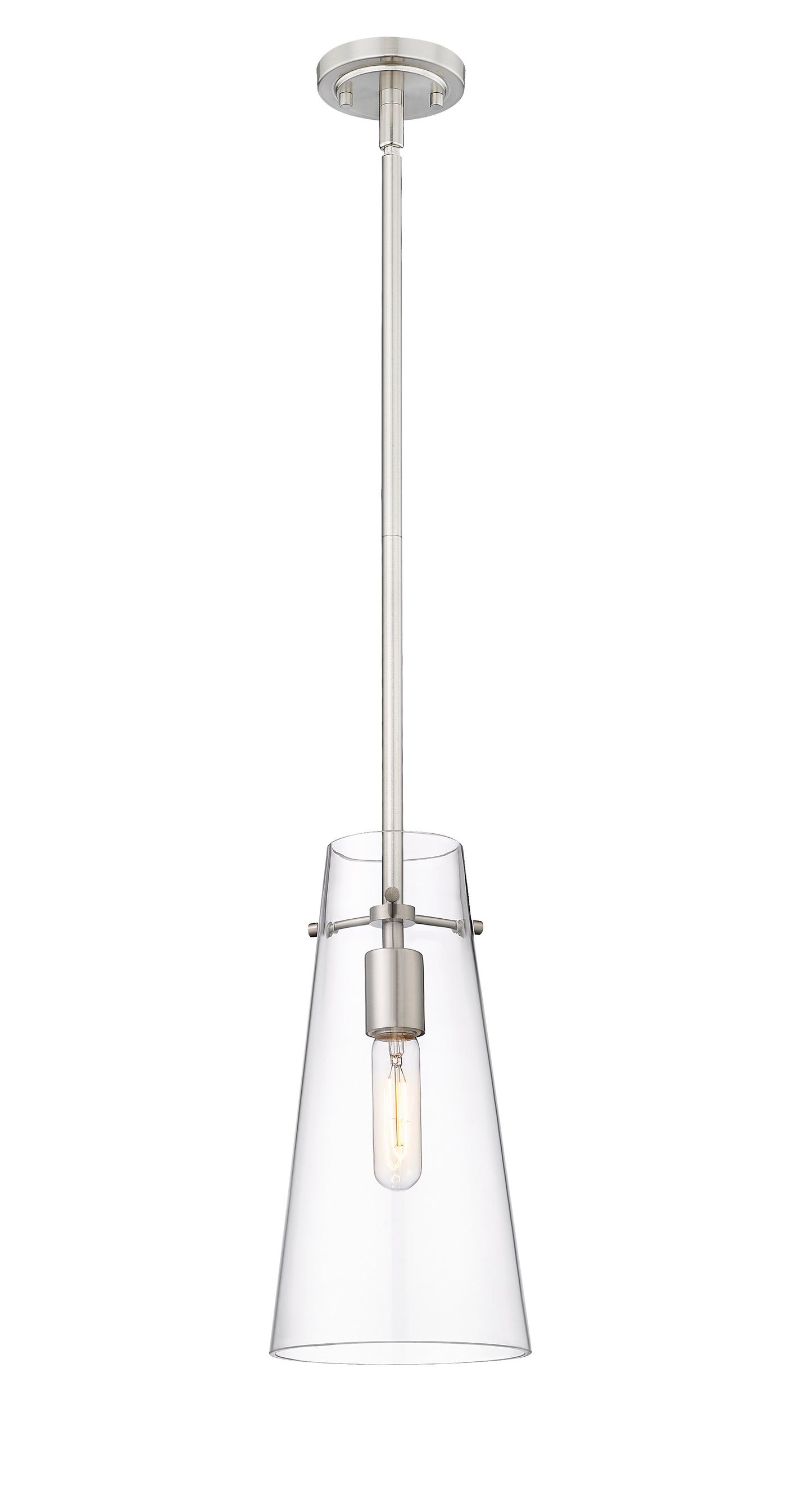 7508P-ROD-BN - Kira 1 Light 6" Pendant - Brushed Nickel