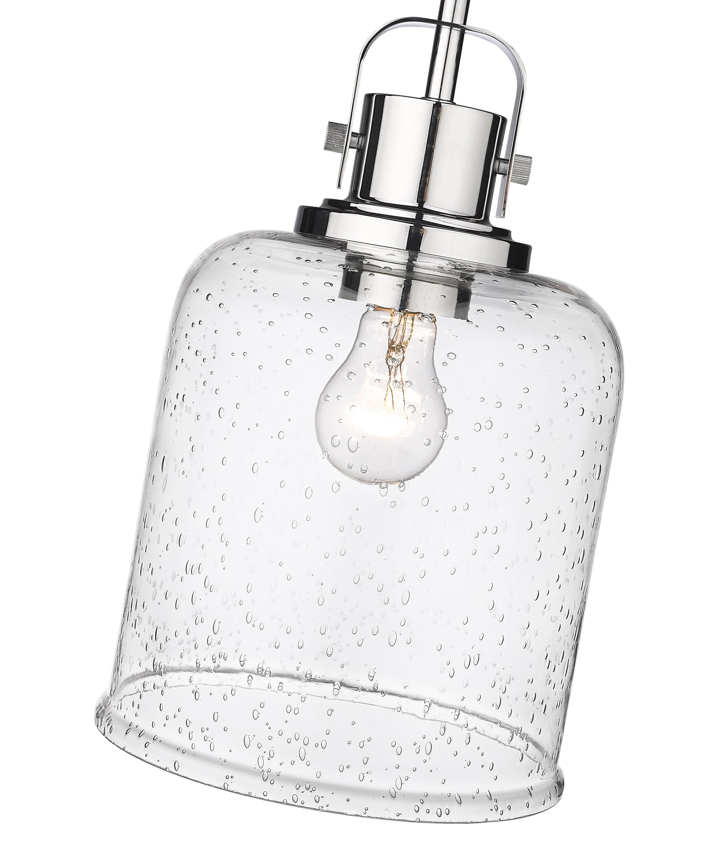 340P8-CH - Kinsley 1 Light 8" Pendant - Chrome