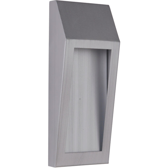 Z9302-BAO-LED - Wedge 1 Light 11" High Outdoor Pocket Sconce - Brushed Aluminum