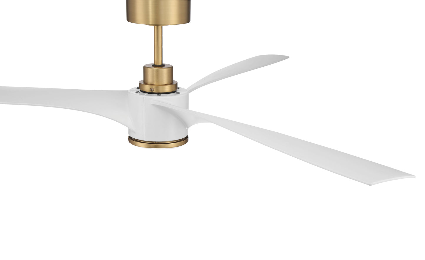 PHB60SB3-NWF - Phoebe 60" Indoor Ceiling Fan without Wifi 60" 3 Blade Ceiling Fan with Light Kit - Satin Brass
