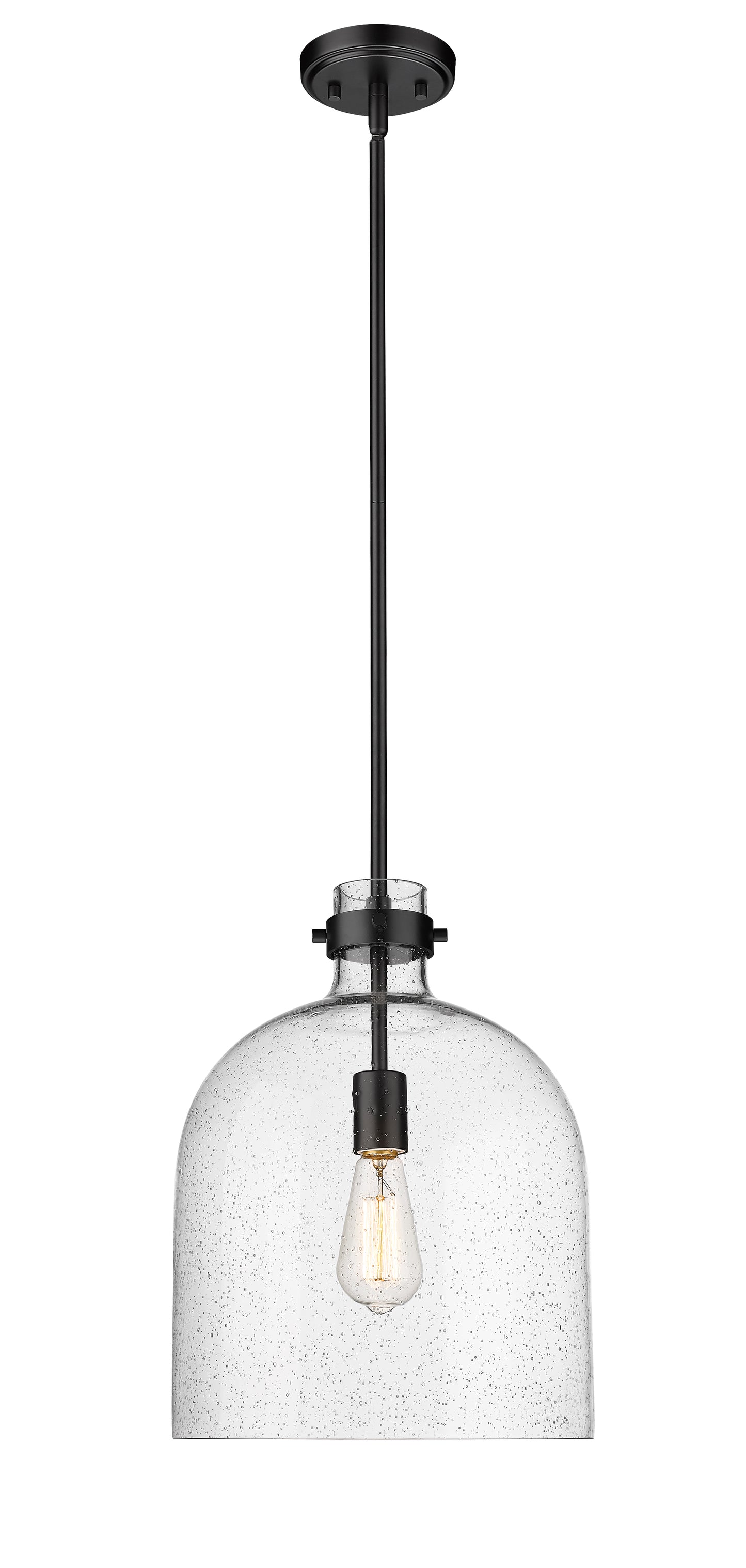 817-12MB - Pearson 1 Light 12" Pendant - Matte Black