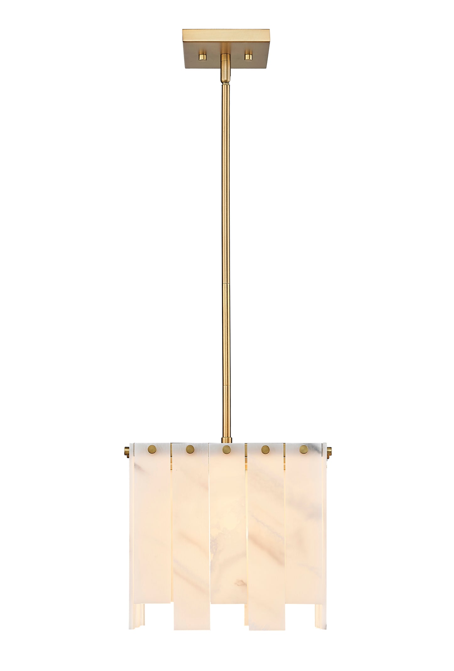 345P12-RB - Viviana 1 Light 12" Pendant - Rubbed Brass