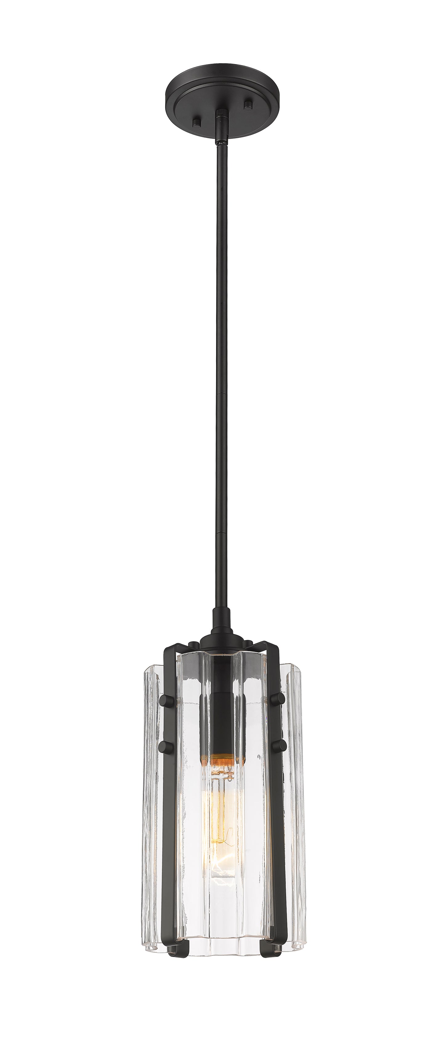 3036MP-MB - Alverton 1 Light 6" Pendant - Matte Black