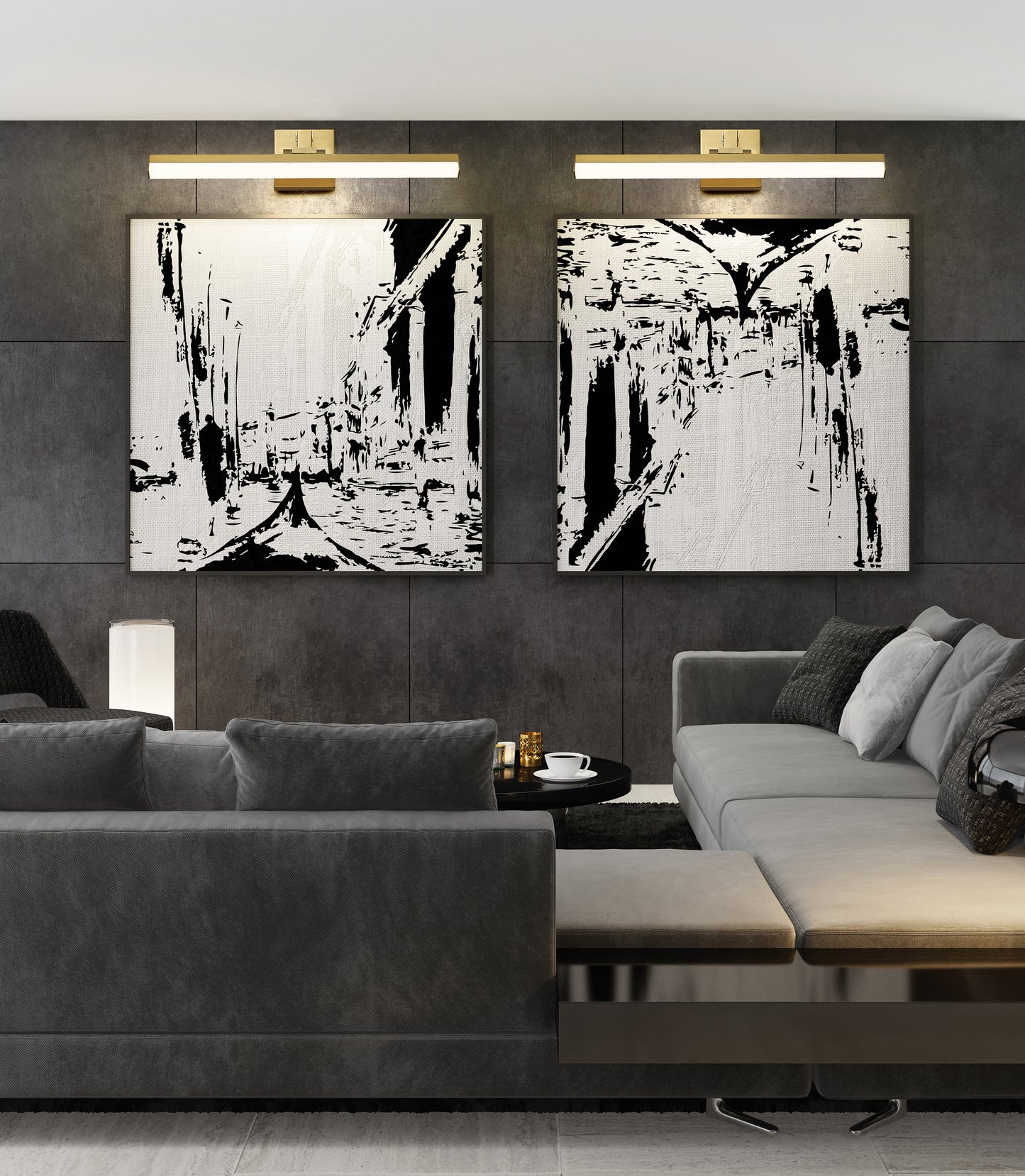 1009-25W-MGLD-LED - Liam 1 Light 25" Vanity - Modern Gold