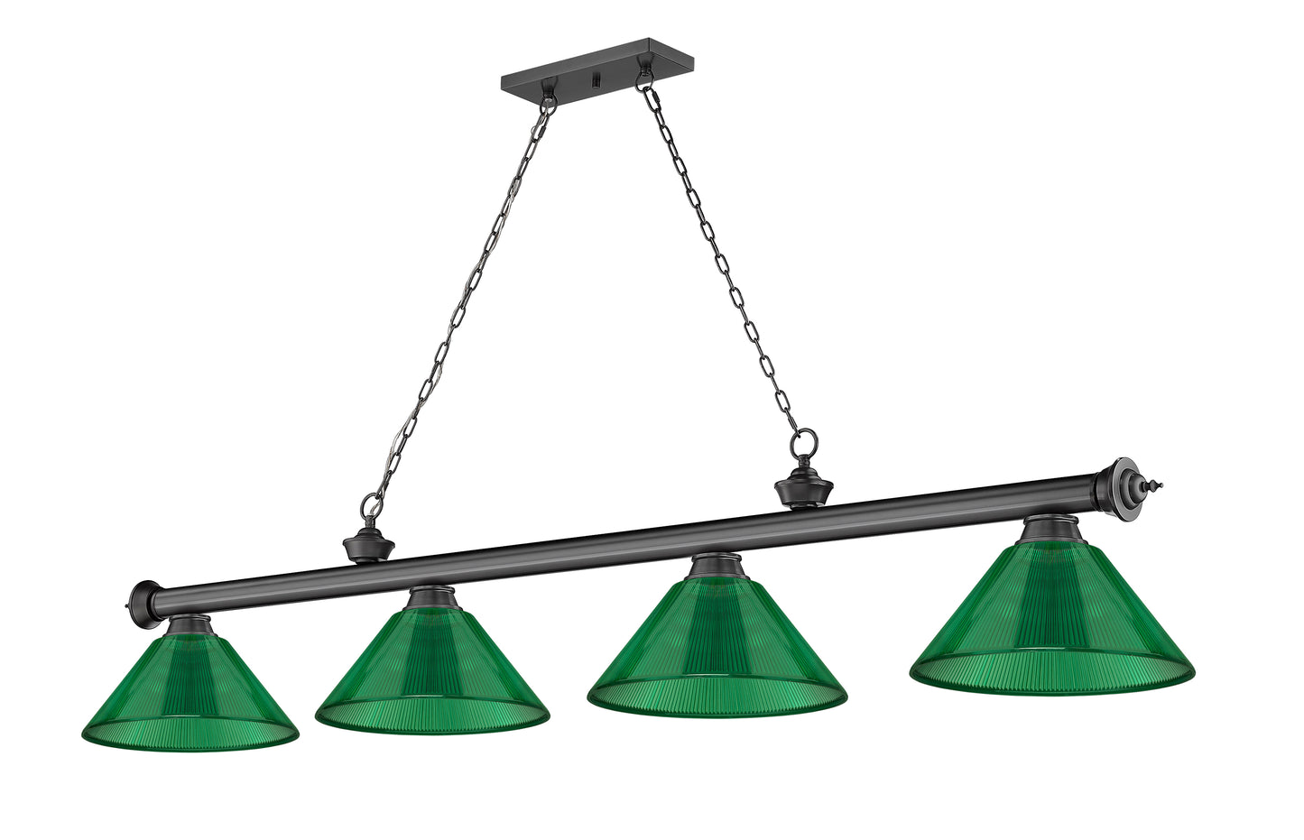 2306-4BP-ARG - Cordon 4 Light 81" Billiard - Bronze Plate