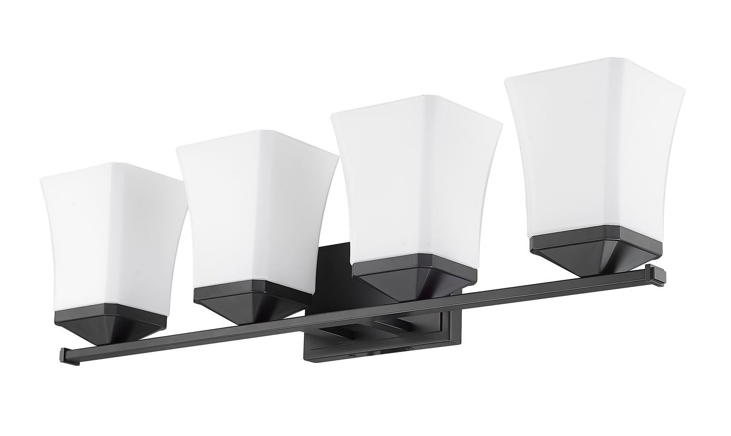 1939-4V-MB - Darcy 4 Light 28" Vanity - Matte Black