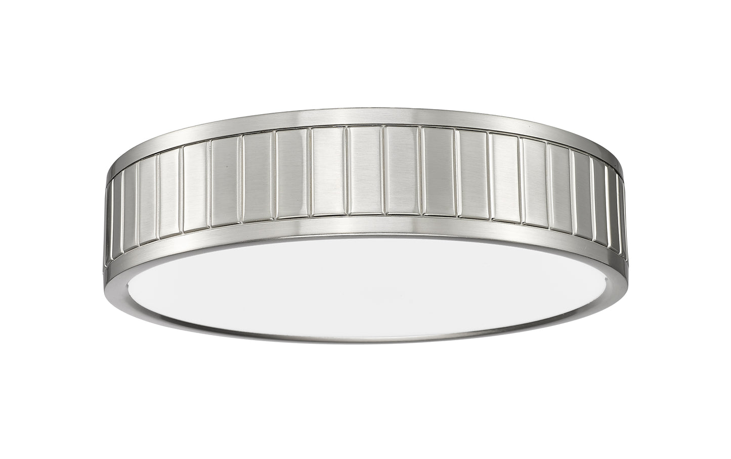 1005F12-BN-LED - Madison 1 Light Flush 12" Mount - Brushed Nickel