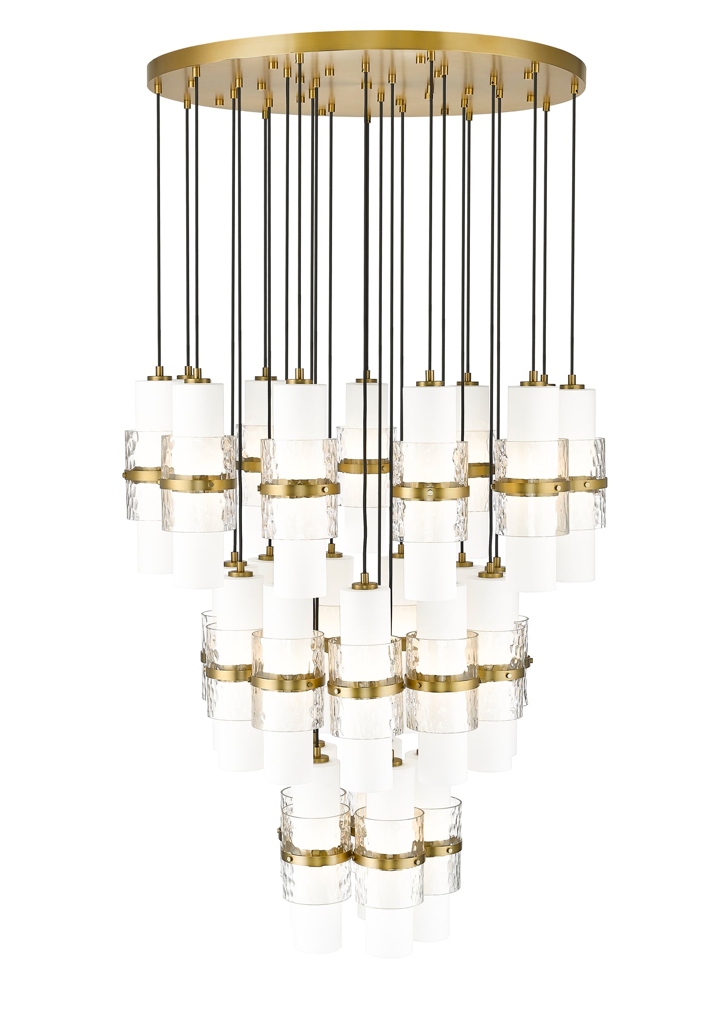 1946P-27R-MGLD - Cayden 27 Light 36" Chandelier - Modern Gold