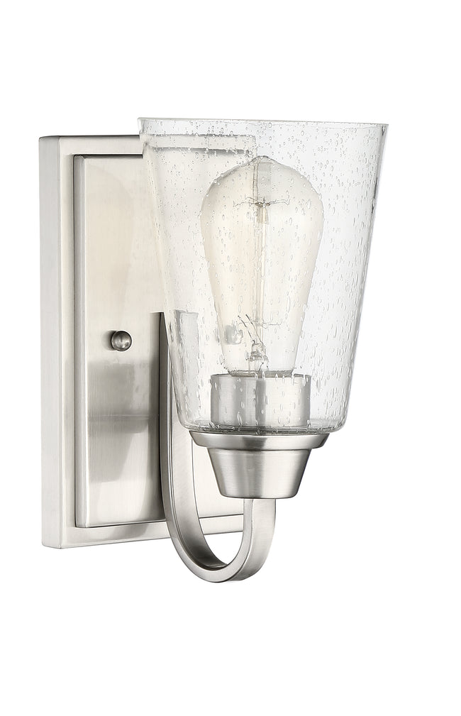41901-BNK-CS - Grace 1 Light 8.5" High Wall Sconce - Brushed Nickel