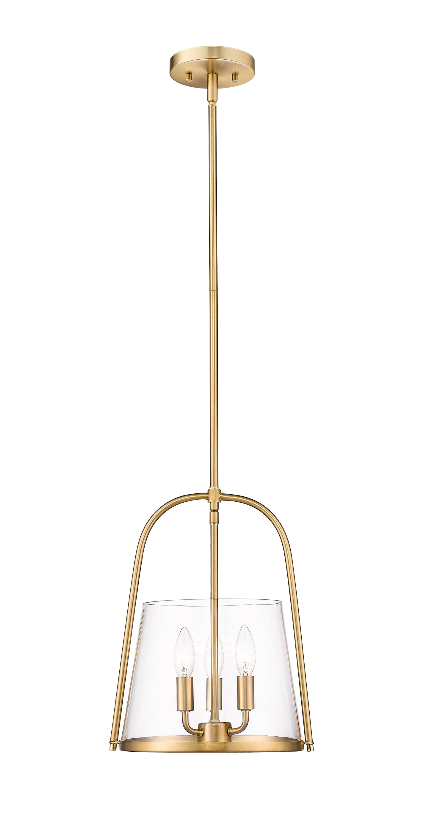 3041P12-MGLD - Archis 3 Light 12" Pendant - Modern Gold