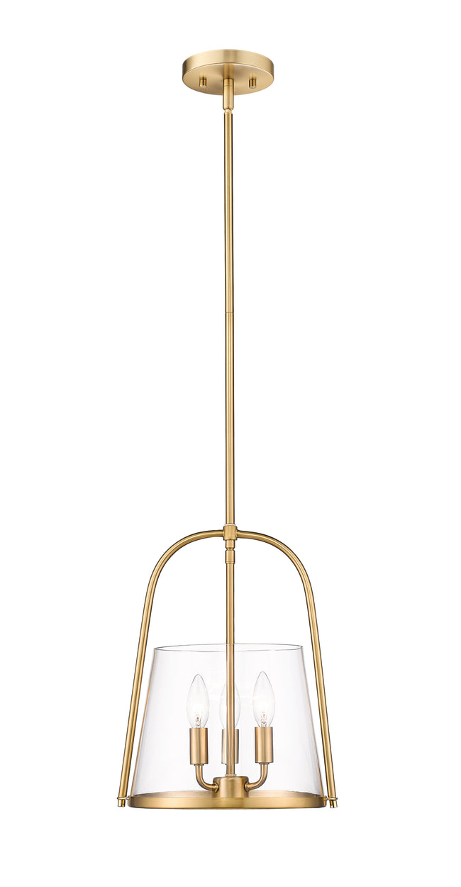 3041P12-MGLD - Archis 3 Light 12" Pendant - Modern Gold