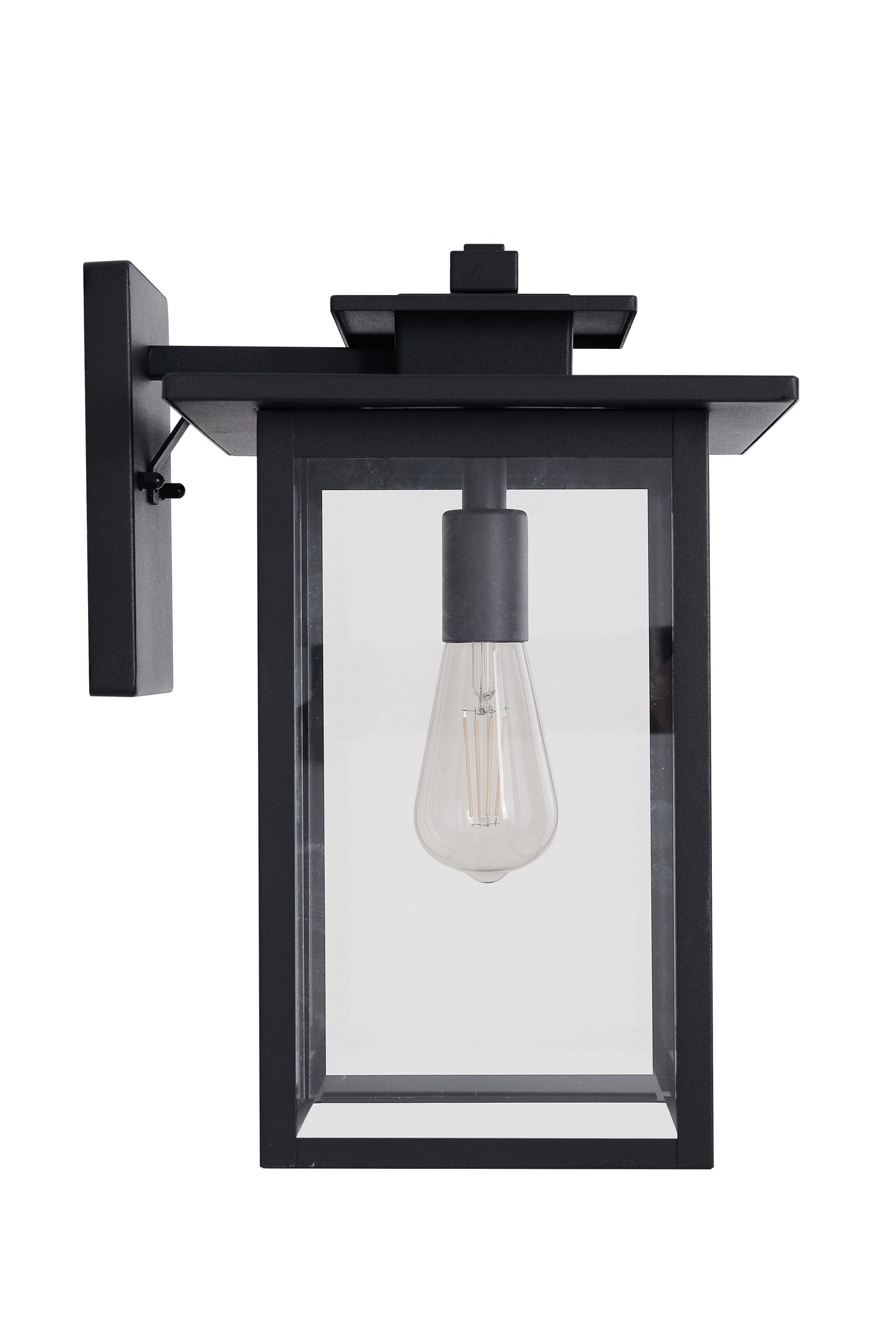 ZA7024-TB - Rock Creek 1 Light 15" High Outdoor Wall Lantern - Textured Black