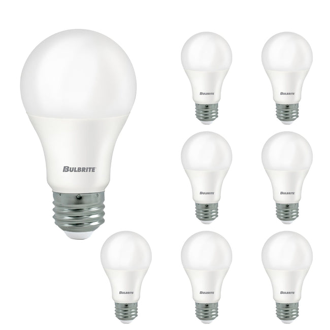 774243 - Frost A19 LED Light Bulb - 8.5 Watt - 2700K - 8 Pack