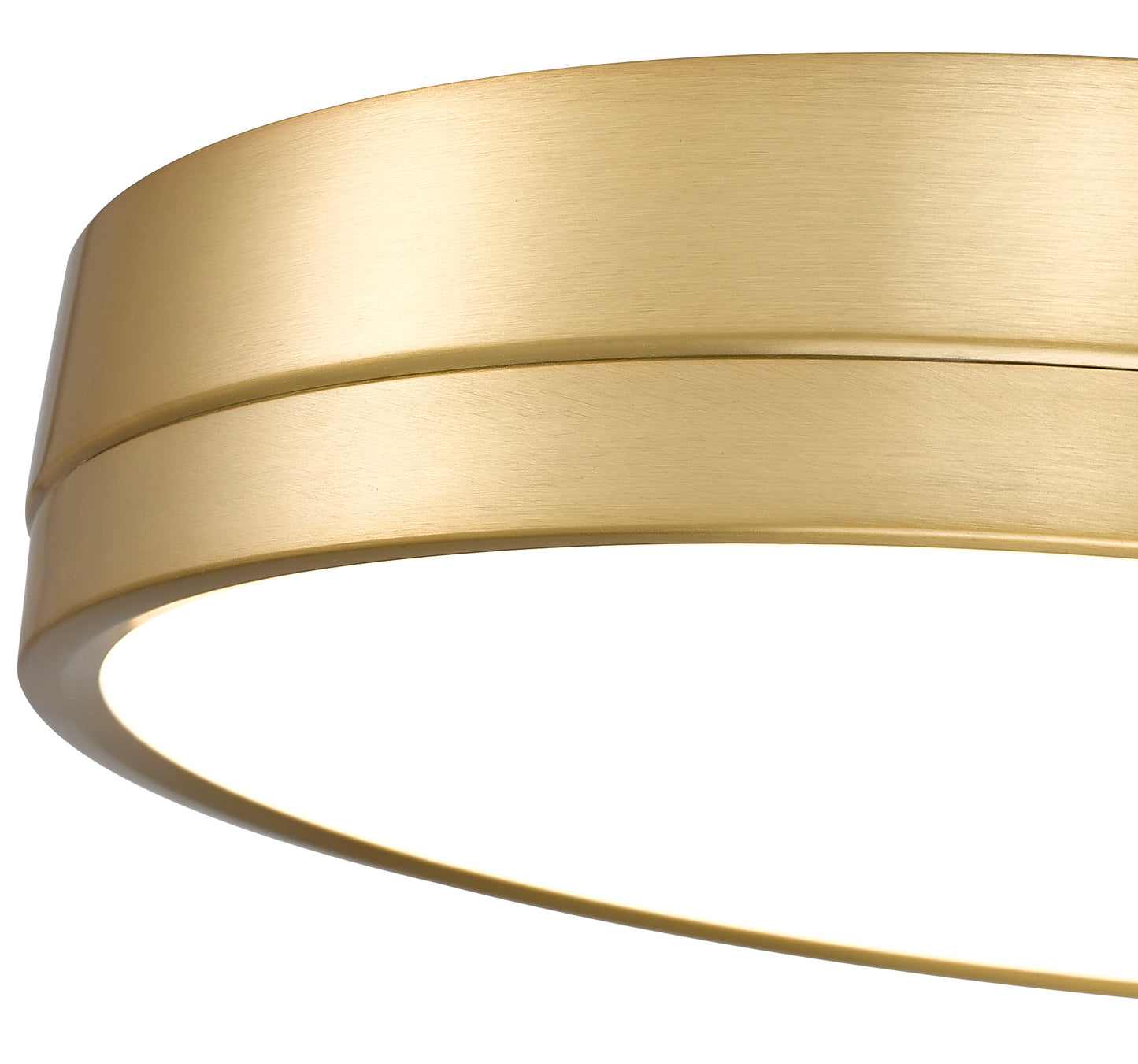 1006F16-MGLD-LED - Algar 1 Light Flush 16" Mount - Modern Gold