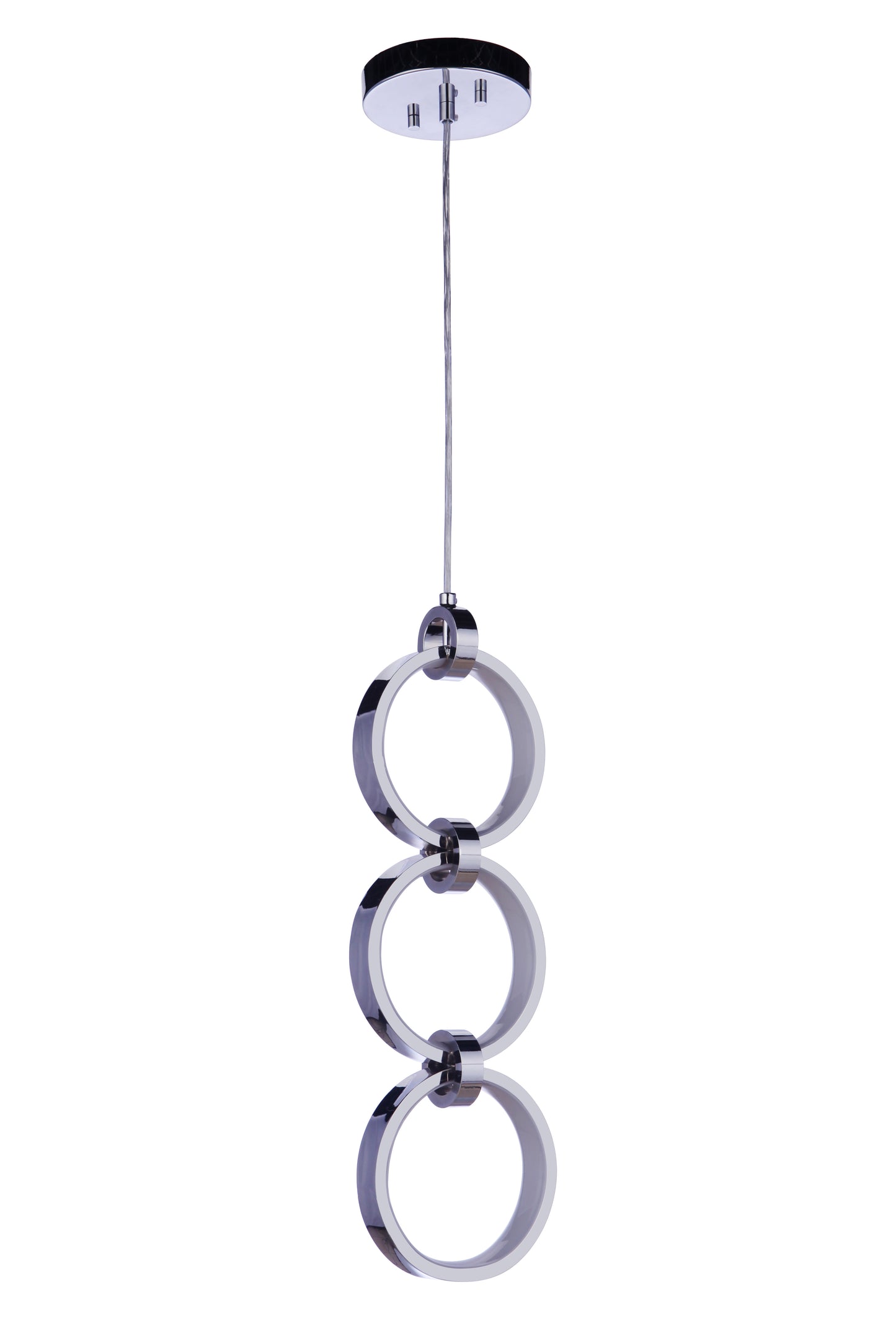 59393-CH-LED - Context 3 Light 5.13" Wide Pendant - Chrome