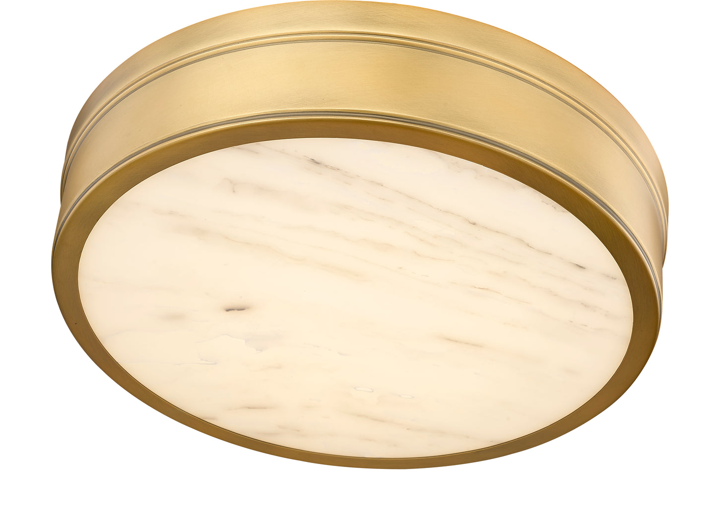 1944F15-RB-LED - Anders 1 Light Flush 15" Mount - Rubbed Brass