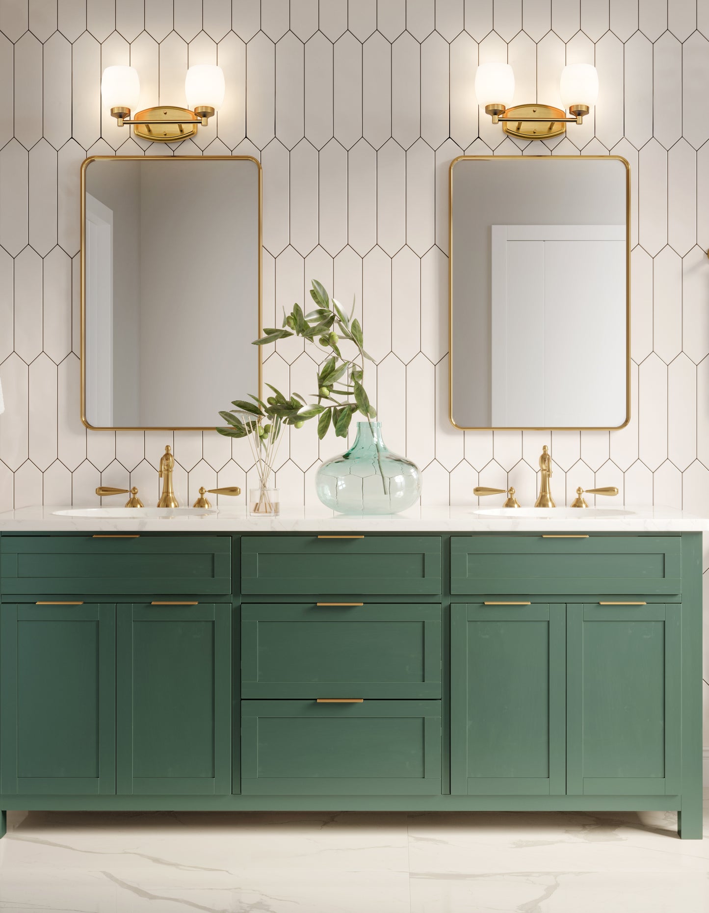745-2V-LG - Kendrick 2 Light 14" Vanity - Luxe Gold
