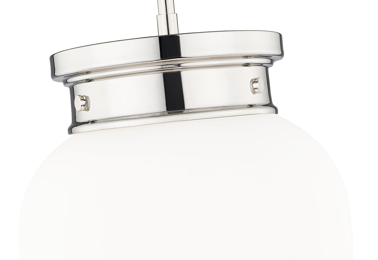 1945P9-PN - Gideon 1 Light 10" Pendant - Polished Nickel