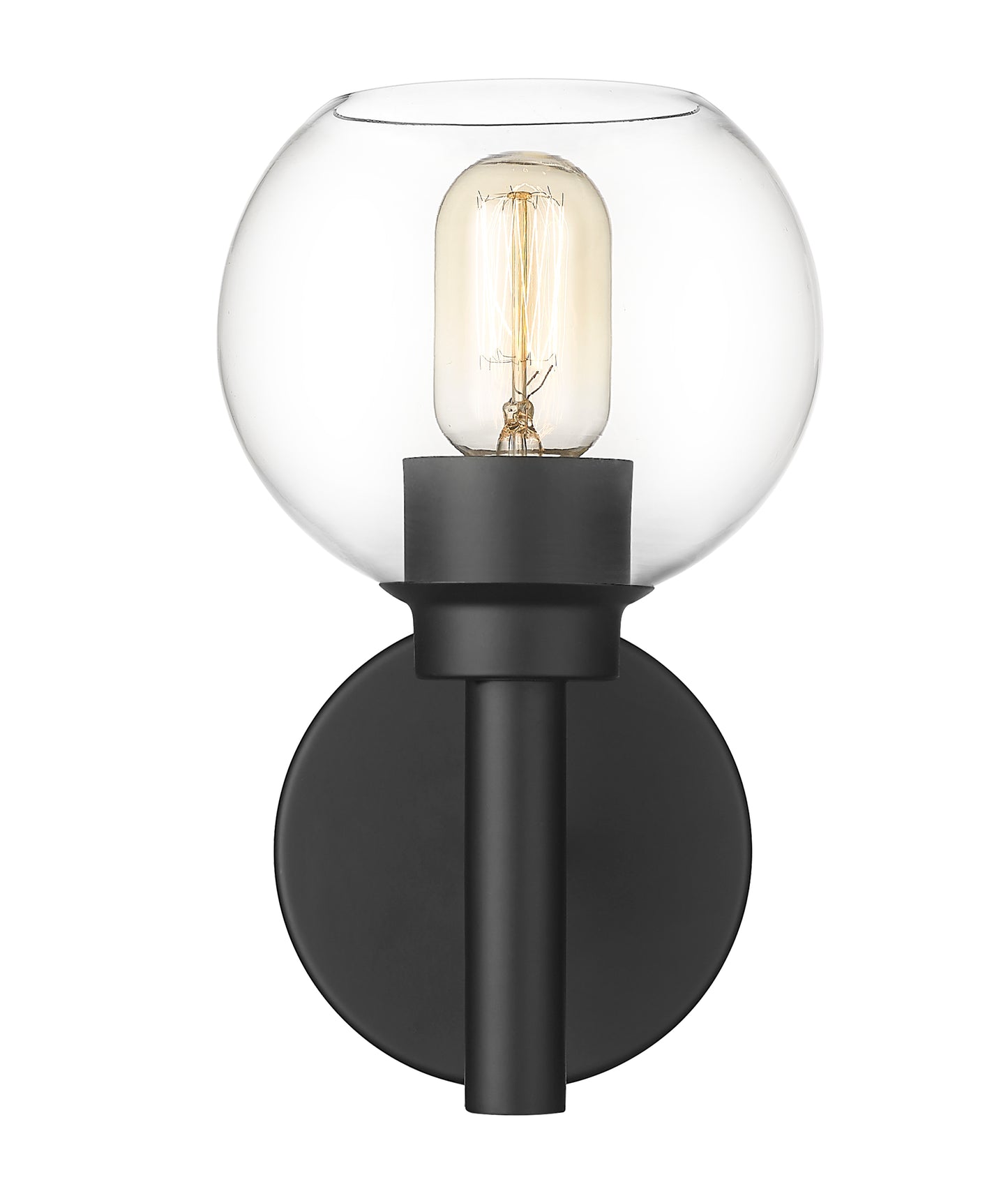 7502-1S-MB - Sutton 1 Light Wall 10" Sconce - Matte Black