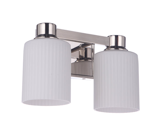 12912PLN2 - Bretton 2 Light 12.38" Wide Vanity Light - Polished Nickel
