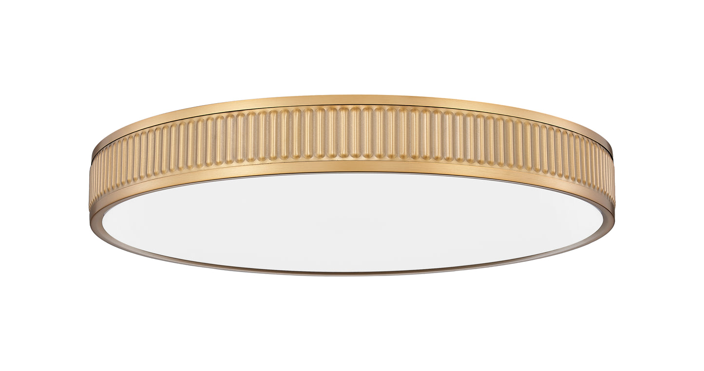 1013F20-MGLD-LED - Stari 1 Light Flush 21" Mount - Modern Gold