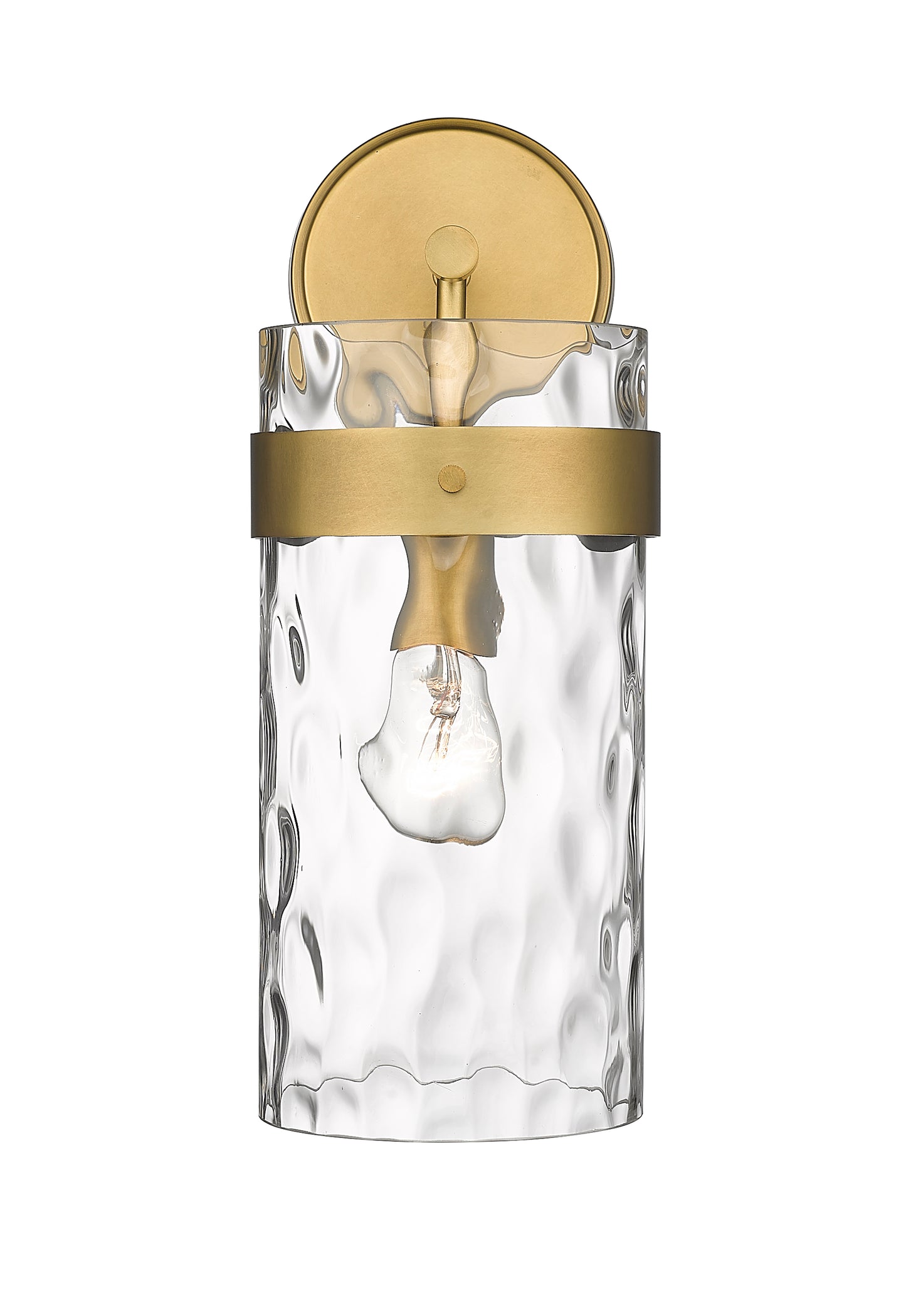3035-1SL-RB - Fontaine 1 Light Wall 16" Sconce - Rubbed Brass