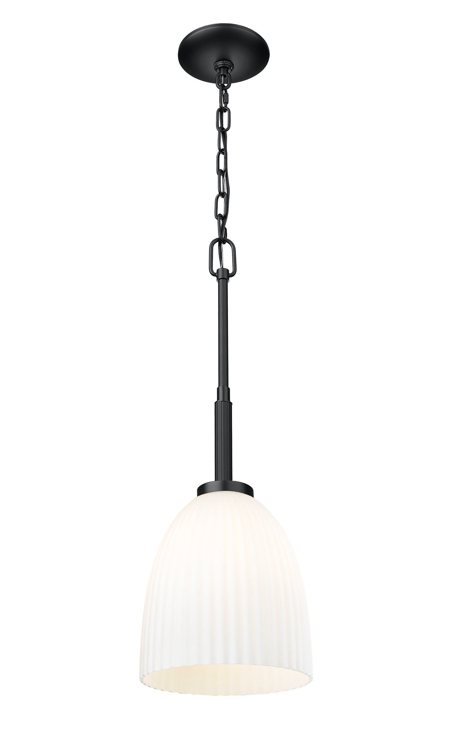 7518P8-MB - Naya 1 Light 8" Pendant - Matte Black