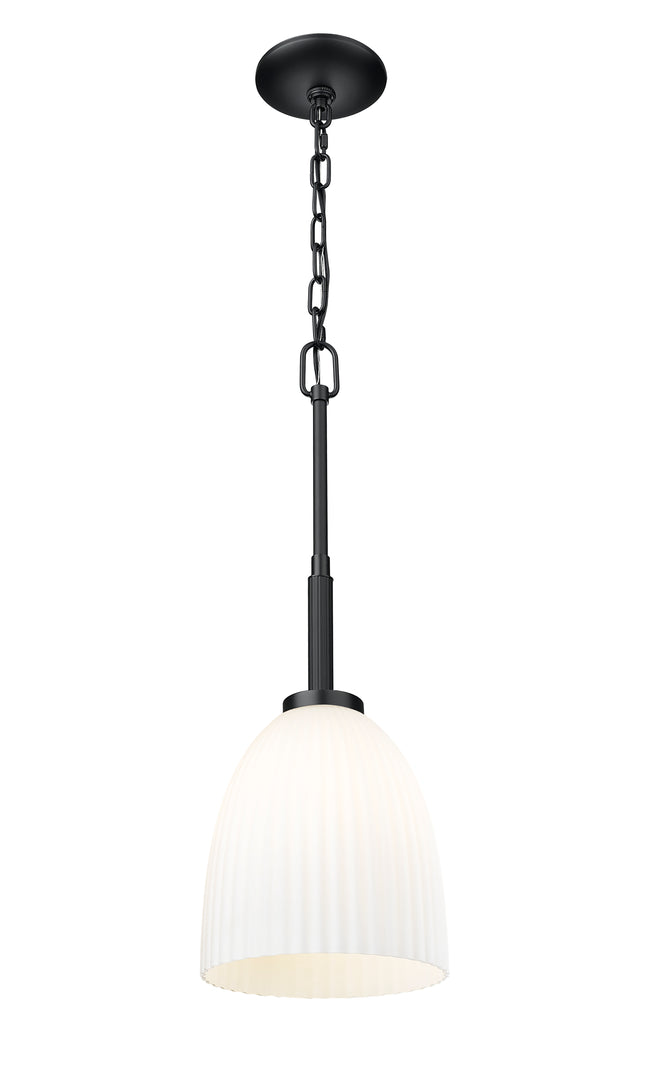 7518P8-MB - Naya 1 Light 8" Pendant - Matte Black