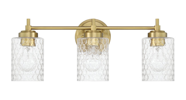 60503-SB - Claire 3 Light 21" Wide Vanity Light - Satin Brass