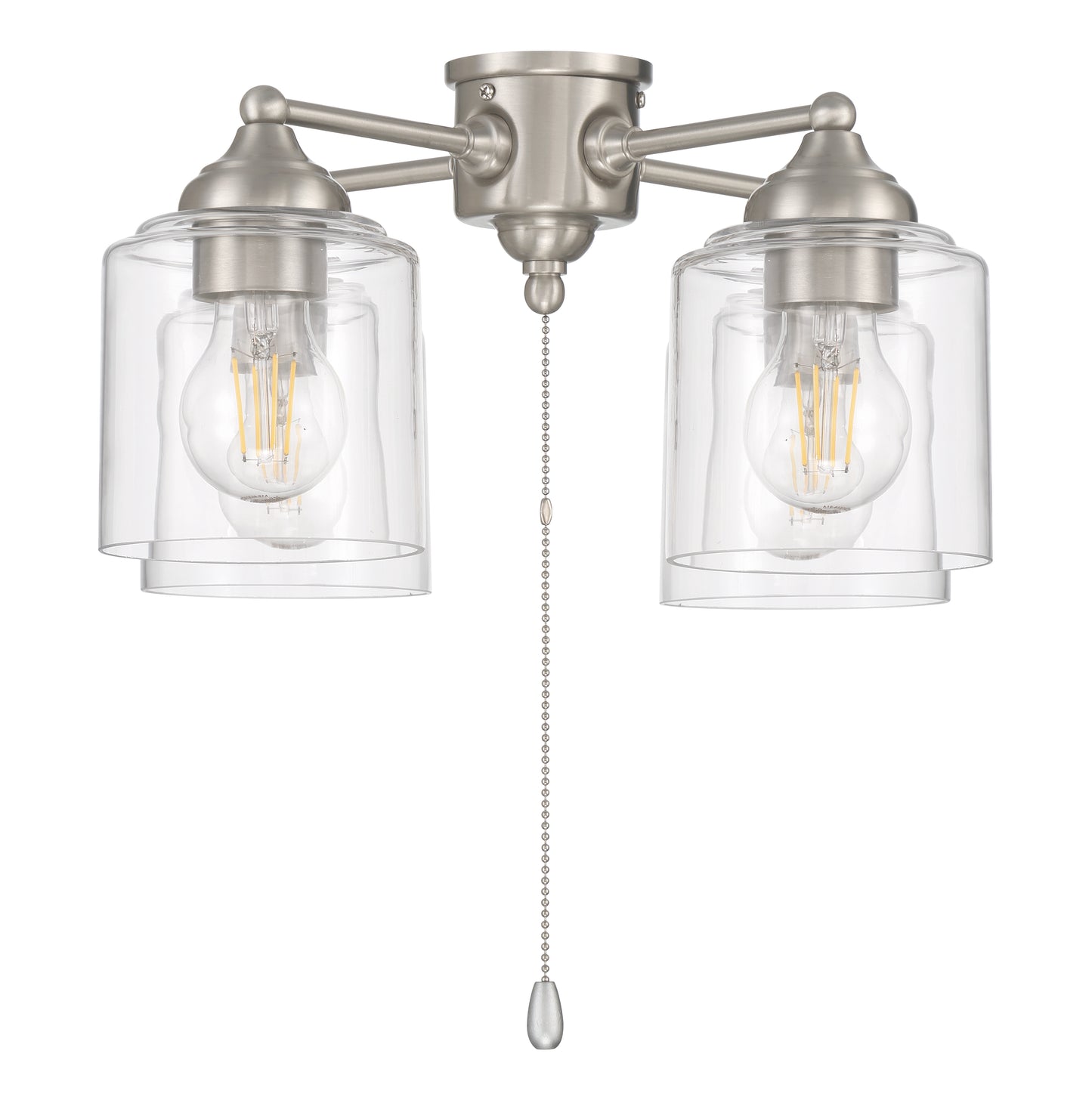 LK2606-4L-LED-BNK - 4 Light Light Kit in Brushed Polished Nickel (Clear Glass)