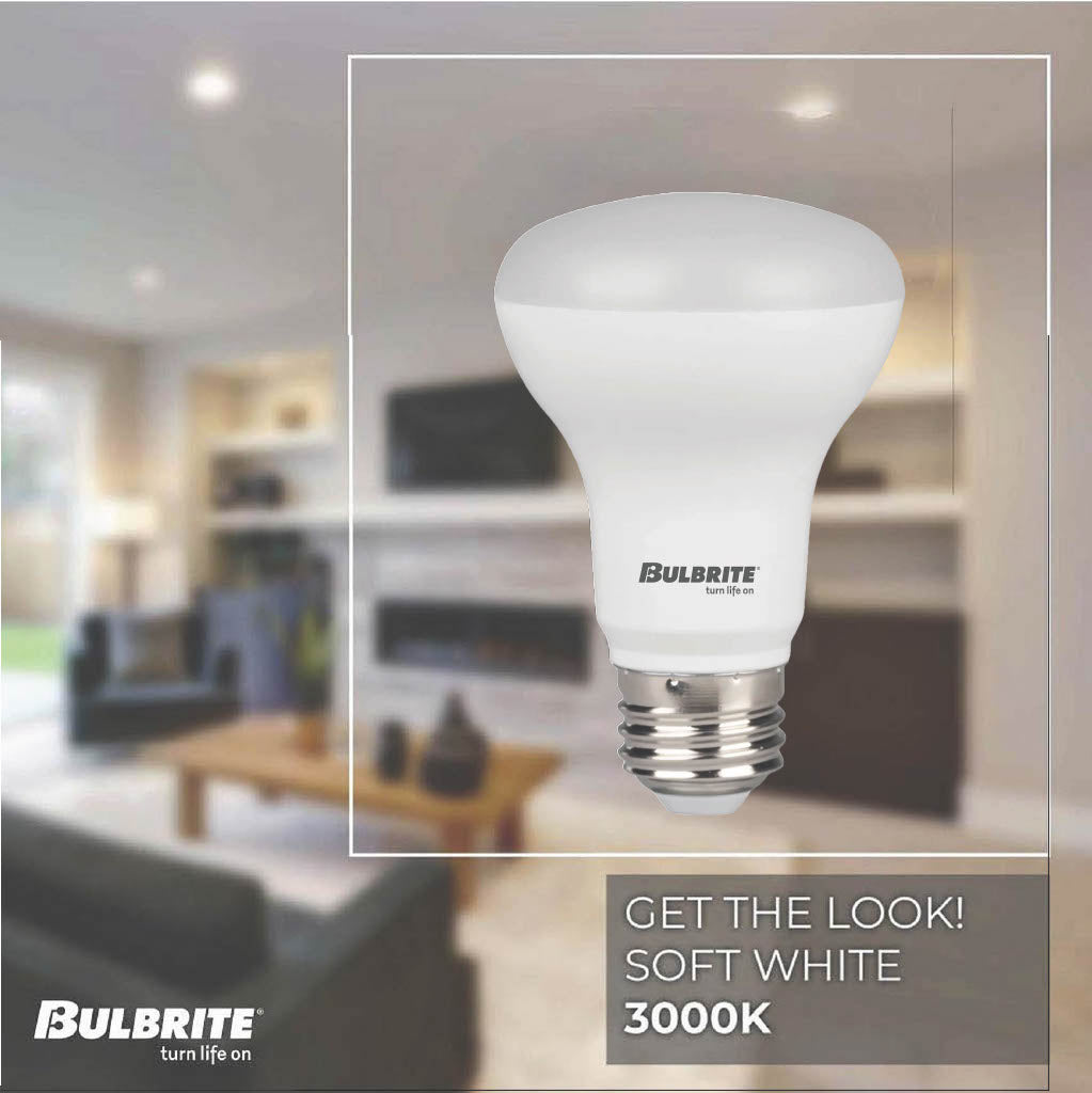 772855 - Dimmable Frost BR20 LED Light Bulb - 7 Watt - 3000K - 4 Pack